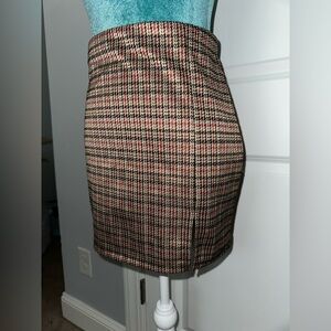 Brown plaid skirt ✨